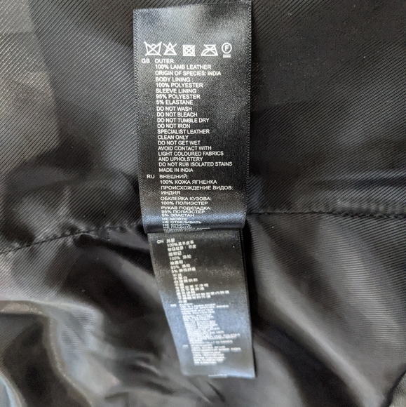 Reiss Rivington collarless leather jacket - Picture 15 of 15